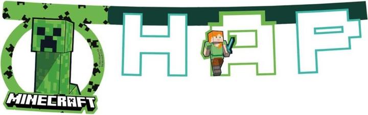 Produktbild Sombo Minecraft Happy Birthday Banner