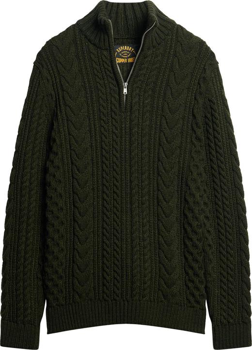 Image du produit Superdry Pull en maille torsadée à col camionneur Vintage Jacob (L)