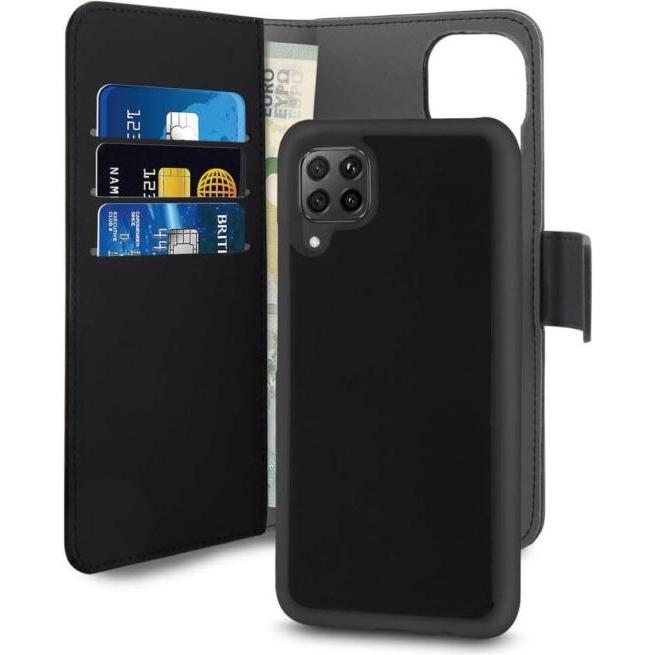 Thumbnail - Puro Brieftasche - Hülle für Huawei P40 Lite, schwarz (Huawei P40 Lite), Smartphone Hülle, Schwarz