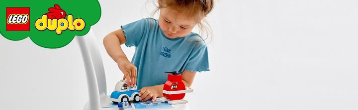 Actual product image LEGO My first fire brigade helicopter and my first police car. (10957)