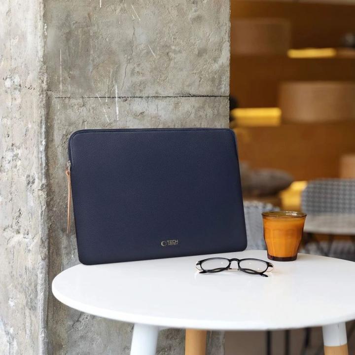 Produktbild Tech-Protect Fleece-Laptoptasche 13-14" - Blau (14", Universal)
