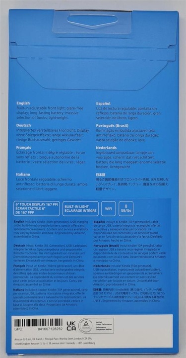 Produktbild Amazon Kindle with Special Offers (2019) (6", 8 GB, Weiss)