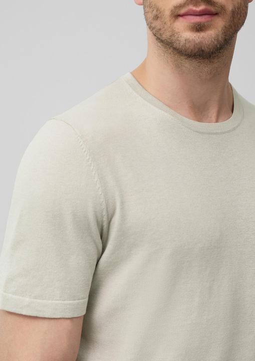 Produktbild s.Oliver Strickpullover Gestricktes T-Shirt aus Baumwoll-Seidenmix (S)