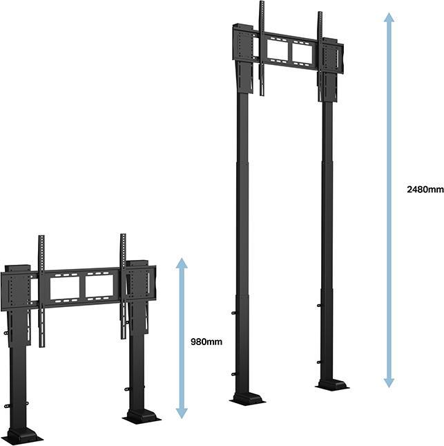 Produktbild Multibrackets Standfuss XLarge elektr, 55 -100", max 100 kg (100 kg, 55" - 100")