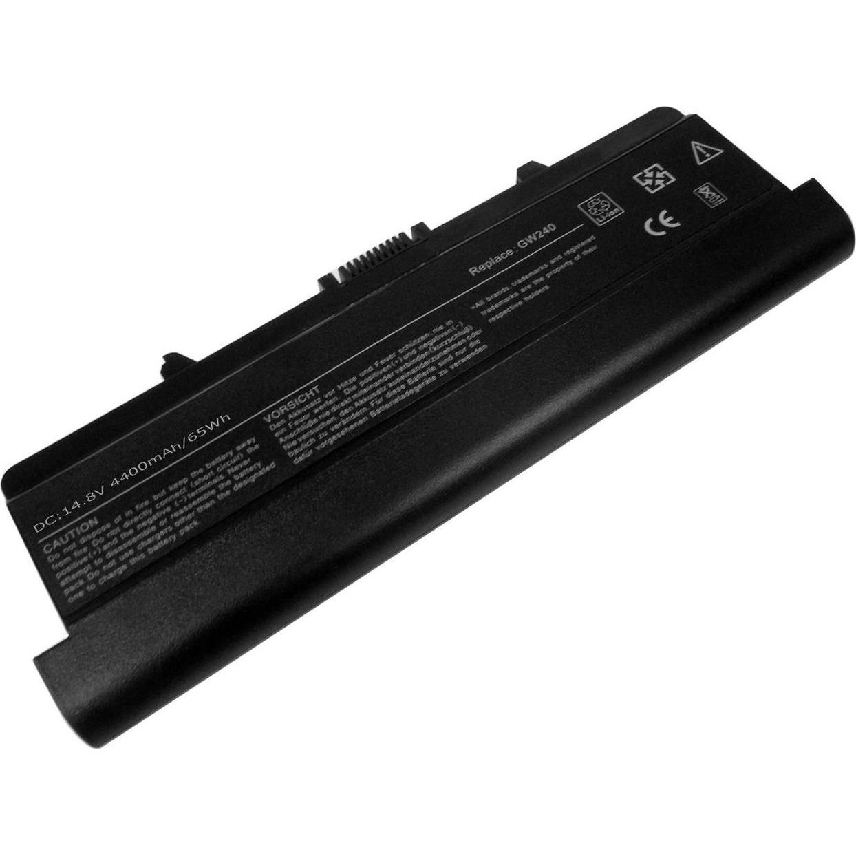 CoreParts Laptop Battery for Dell (8 Zellen, 4400 mAh), Notebook Akku, Schwarz