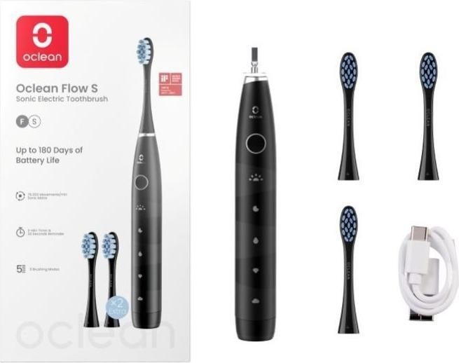 Actual product image Clean Oclean Flow S electric toothbrush black