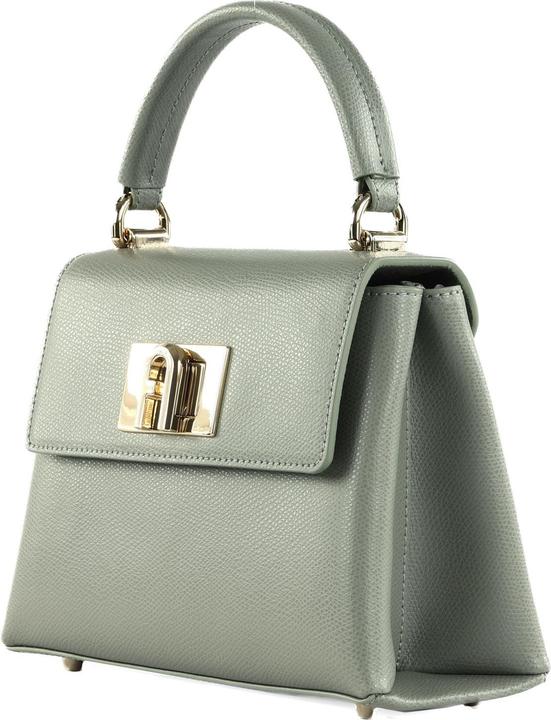 Actual product image Furla 1927 mini top handle in agave color leather