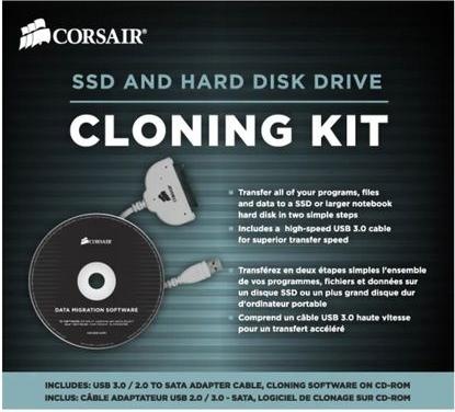 Actual product image Corsair Drive Cloning Kit for SATA SSDs and HDDs - USB 3.0