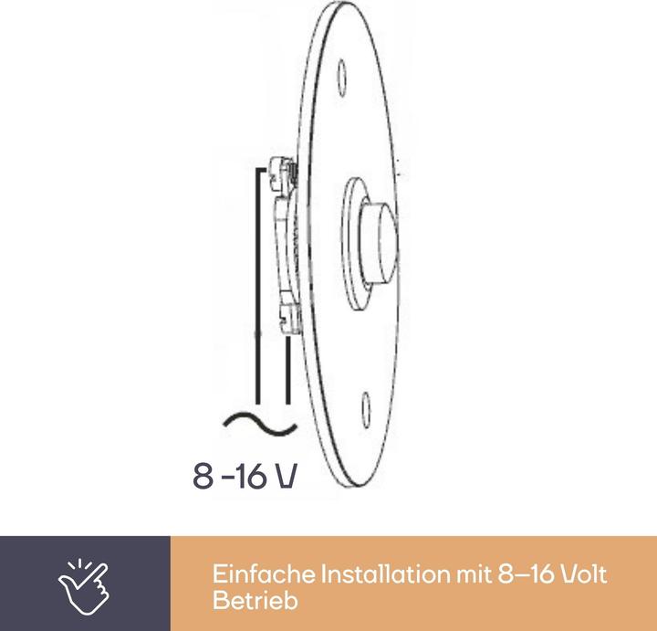 Immagine prodotto Perel Pulsante A Campana - Acciaio Inox - No (Cablato)
