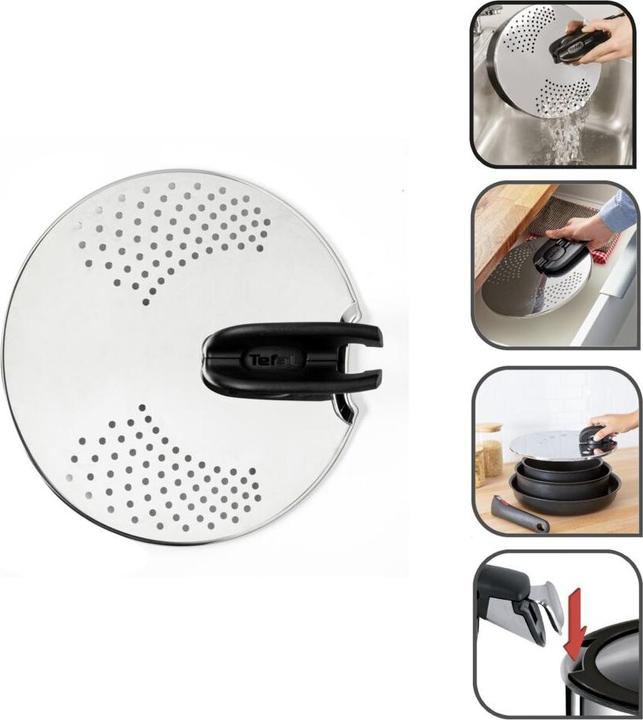 Immagine prodotto Tefal Coperchio per scolapiatti Ingenio L9829402 (20 cm, Metallo)