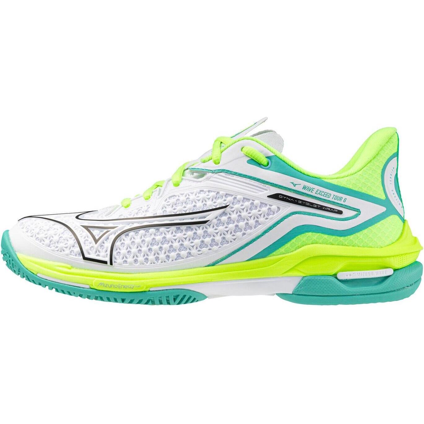 Mizuno, Damen, Tennisschuhe, Wave Exceed Tour 6 Ac (40), Weiss