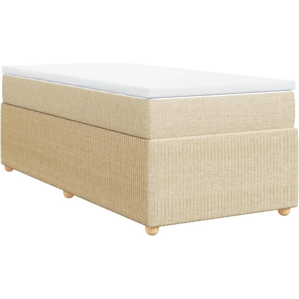 Thumbnail - VidaXL, Bett, Bo x springbett mit Matratze 120 x 190 cm Stoff (120 x 190 cm)