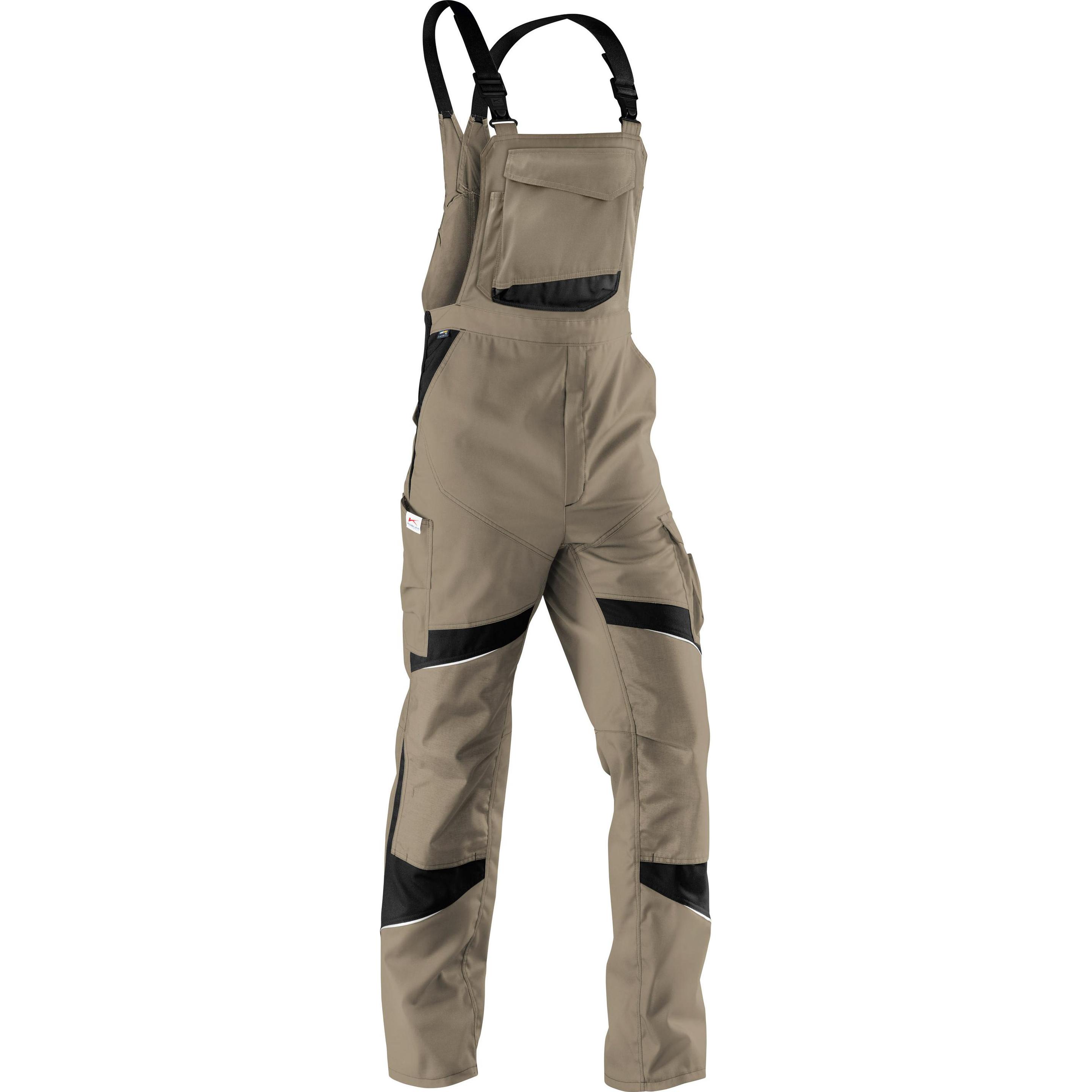 Kübler, Arbeitshose, Activiq Latzhose 3250 sandbraun/schwarz 106 (106)