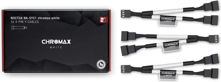 Productafbeelding Noctua NA-SYC1 chromax.white Y-splitter kabelset voor ventilatoren