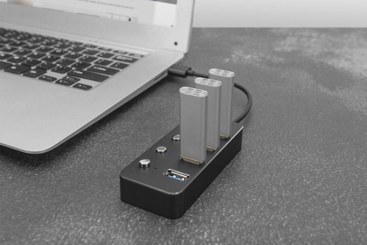 Image du produit Digitus USB 3.0 Hub (USB-A, USB-C, 4 ports)