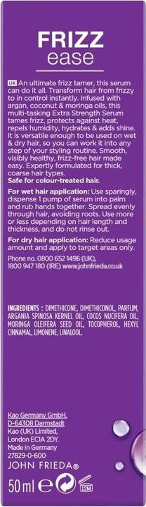 Actual product image John Frieda Frizz Ease All-in-1 Extra Strength Serum 50ml (50 ml)