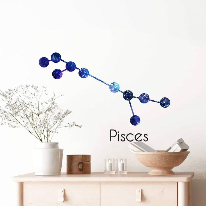 Produktbild Trenddeko Sternbild Pisces Fische (50 x 28 cm)