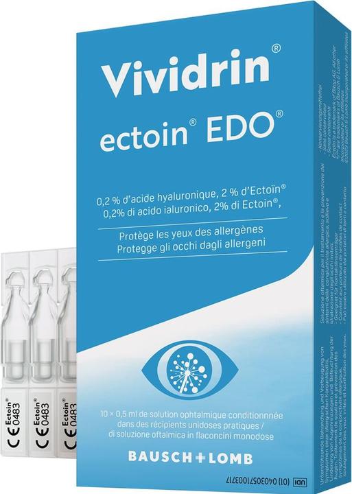 Produktbild Bausch + Lomb ectoin EDO Gtt Opht (5 ml, Vividrin ectoin EDO Gtt Opht 10 Monodose)