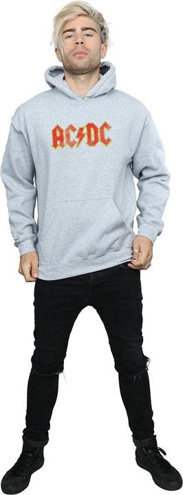 Produktbild AC/DC Distressed Red Logo Kapuzenpullover (L)