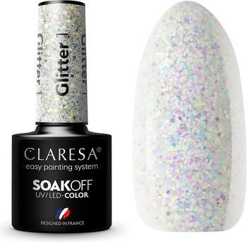 Actual product image Claresa Soak Off Uv/Led Glitter Gel English 1 5G (UV gel varnish)