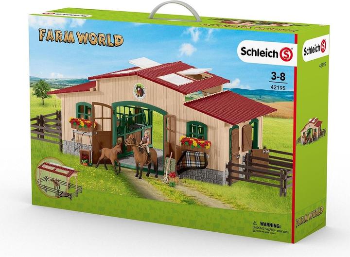 Actual product image Schleich Horse stable with accessories