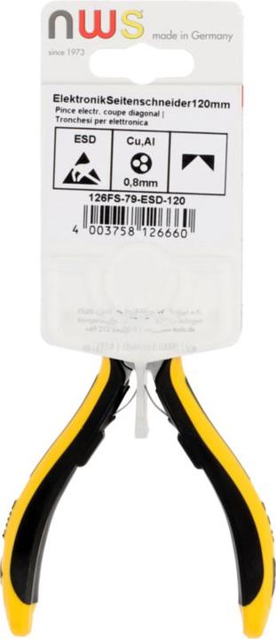 Actual product image NWS Side cutter electronics / fine mechanics (120 mm)