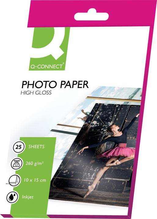 Produktbild Q-Connect Inkjet Fotopapier, high-gloss (260 g/m², A4, 20 Stk.)
