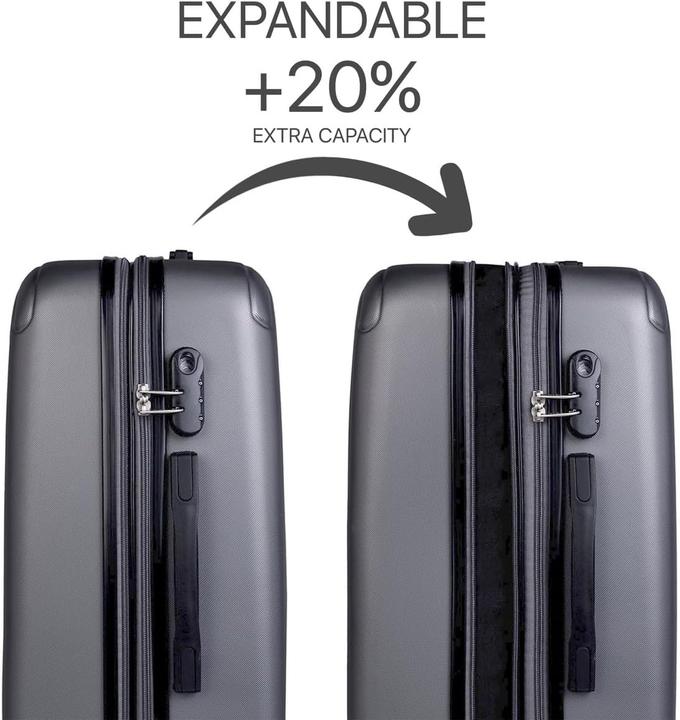 Produktbild Itaca Grosser Reisekoffer mit Trolley, ABS-Hardschale, Kombinationsschloss und vier Rädern