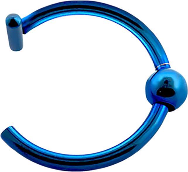 Produktbild Star Piercing Fake Nasenring dunkelblau (ohne Messing, Chirurgenstahl 316L)
