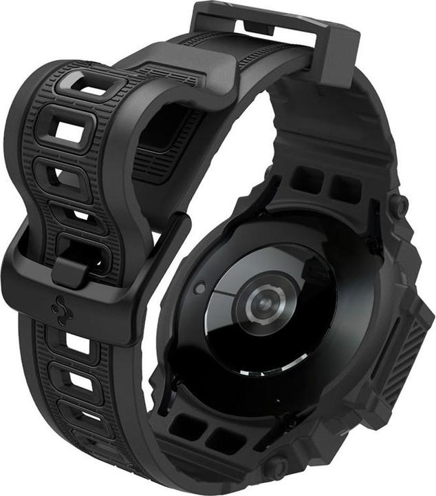 Actual product image Spigen Rugged Armor Pro Galaxy Watch 7 (44mm) Case + Band Matte Black