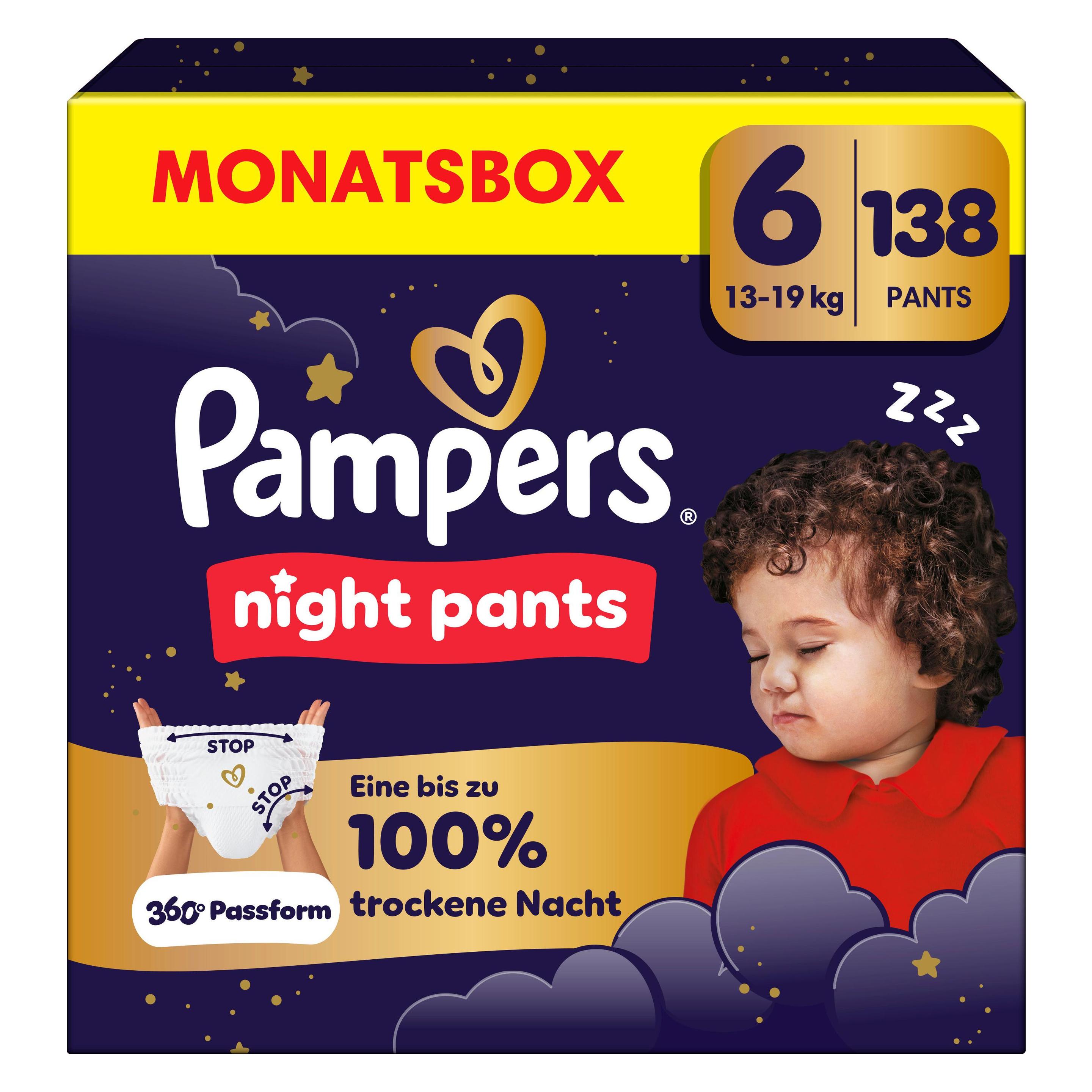 Pampers Baby-Dry Nachtbroekje (Gr. 6, Maandelijks Pakket, 138 Pcs.)