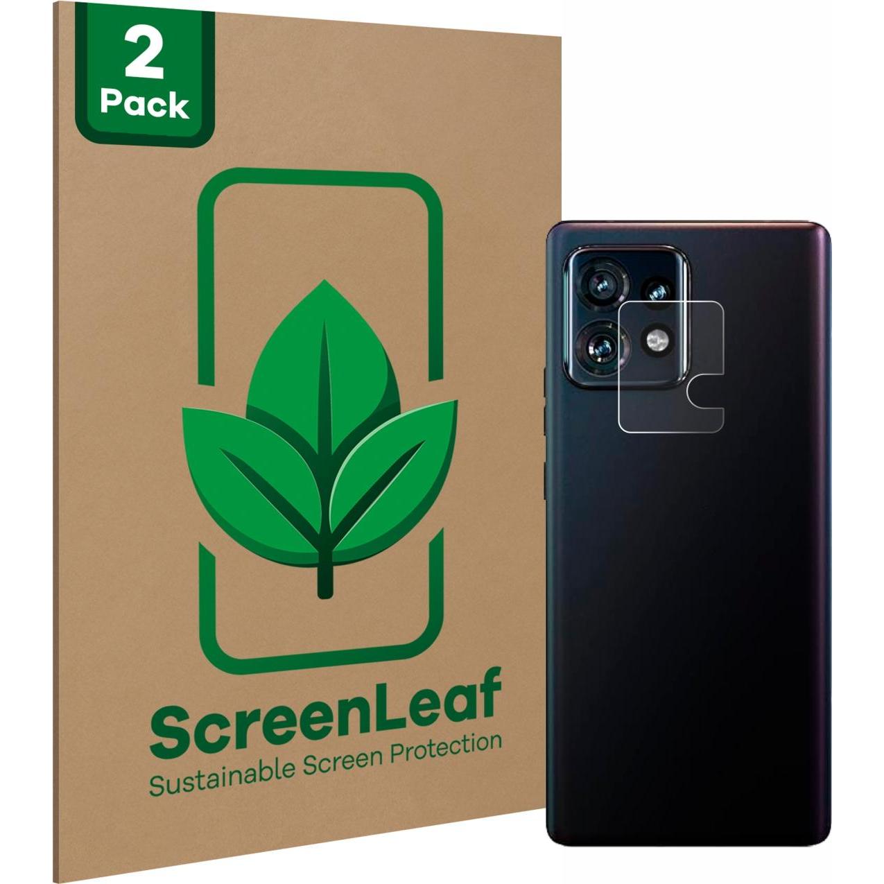 ScreenLeaf Schutzfolie nachhaltiger Displayschutz Displayschutzfolie Folie Klar Transparent (2 Stück, Motorola Edge 40 P...