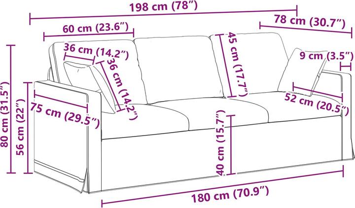 Produktbild vidaXL Modulares Sofa