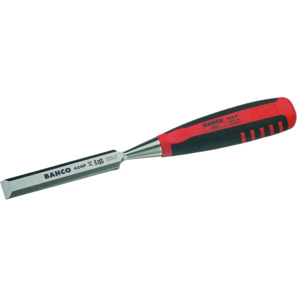 Bahco, Beitel + Handhobel, Stechbeitel mit 2-Komponenten-Griff, 18 mm (18 mm)
