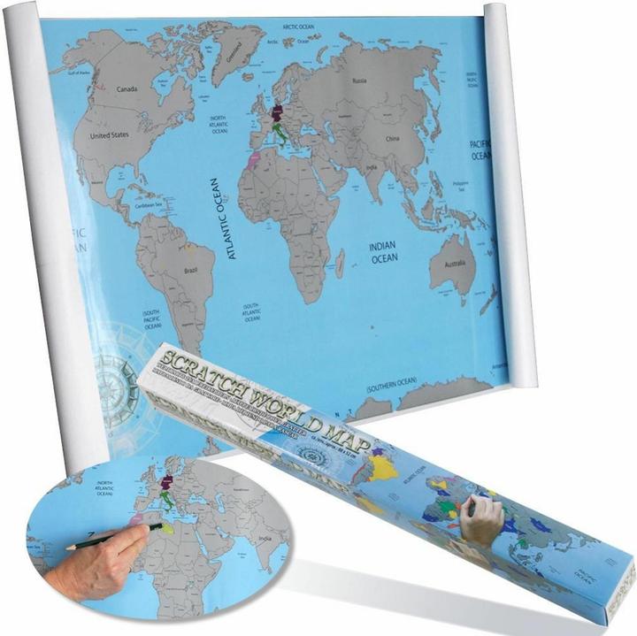 Safe World map to scratch off