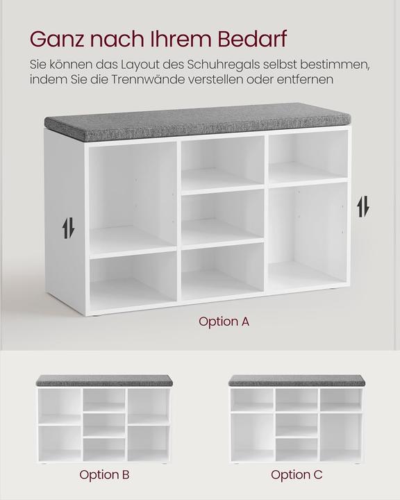 Actual product image Vasagle Benchy (78.5 x 30.5 x 48 cm)