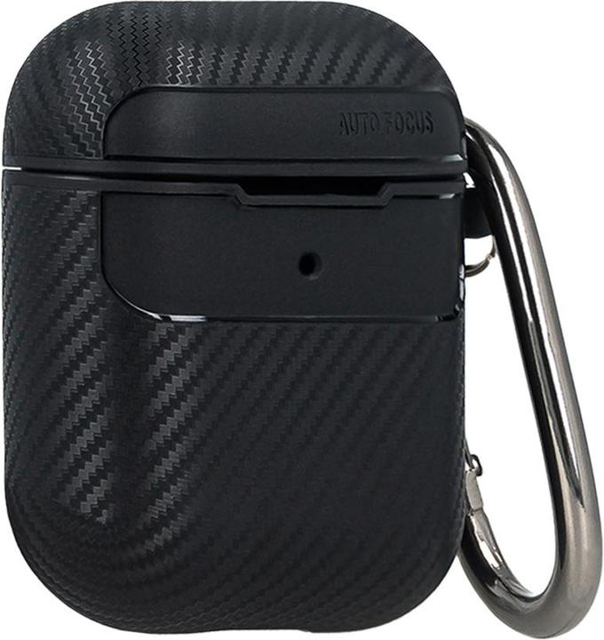 Produktbild OEM Carbonhülle für Airpods 4 / Airpods 4 mit ANC schwarz (Kopfhörer Tasche)