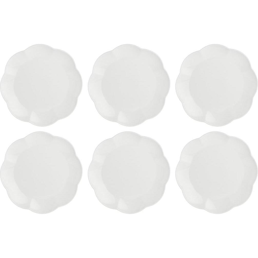 La Porcellana Bianca, Geschirrset, Set mit 6 Villadeifiori Speisetellern - Weiss 26 cm (6 Stück)