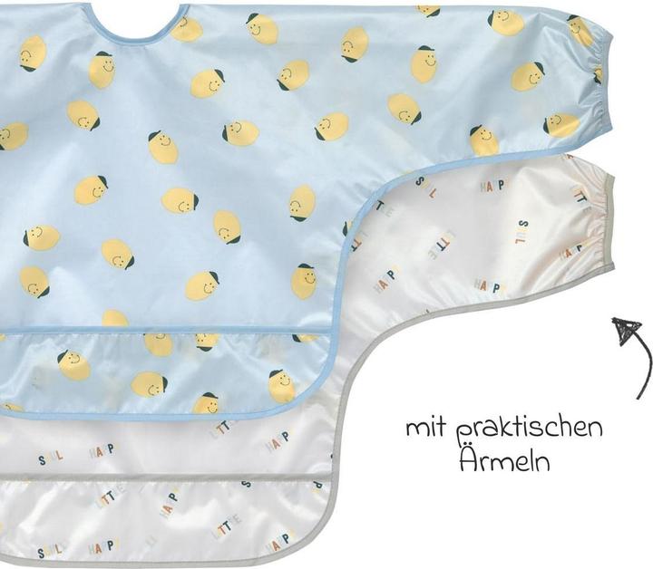 Immagine prodotto Lässig Ärmellätzchen mit Auffangschutz 2er Pack Happy Fruits Lemon (6 mesi)