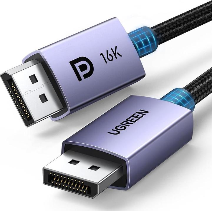 Image du produit Ugreen Câble wideo 2 x Display Port męsko-męski DP118 1m 16K (1 m, DisplayPort, 2.1)