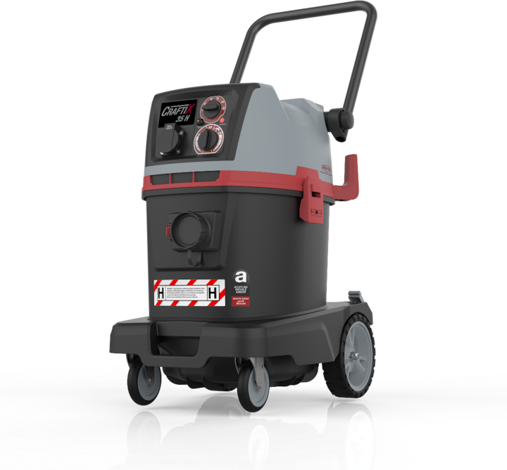 Actual product image Sprintus CraftiX 35 H workshop vacuum cleaner with socket for hazardous dust class H dusts