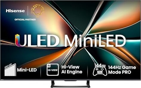 Produktbild Hisense TV 55U7Q sw Mini LED-TV ULED UHD,Multituner,120Hz,Smart,D.Vision,HDR (55", U7QF, LED, UHD, 2025)