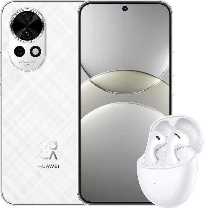 Actual product image Huawei Nova 13 (Blake-L29D) Bundle (256 GB, White, 6.70", Dual SIM, 5G)