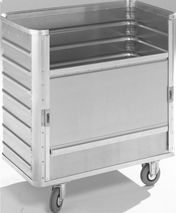 Produktbild Gmöhling Alu-Kastenwagen, absenkbare Seitenwand (250 kg)