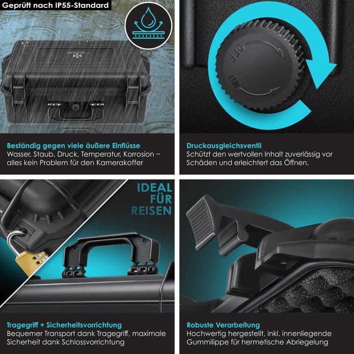 Produktbild Kesser Fotokoffer Kamerakoffer Transportkoffer Schutzkoffer Kamera (Fotokoffer, 35 l)