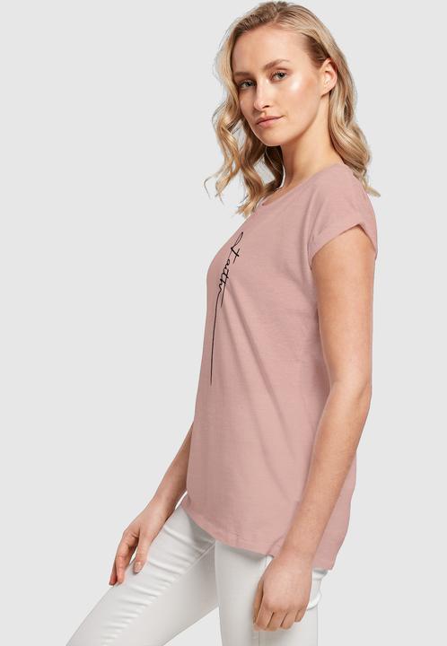 Produktbild Merchcode Ladies Faith Extended Shoulder Tee - 139215 (M)
