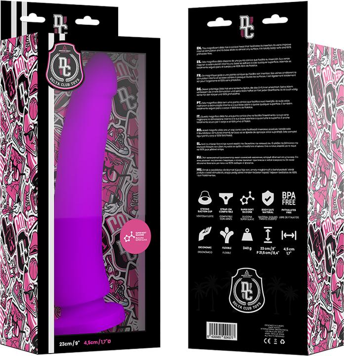 Image du produit Delta Club Toys Dildo Lila Silicona Medica 23 X 4.5 cm
