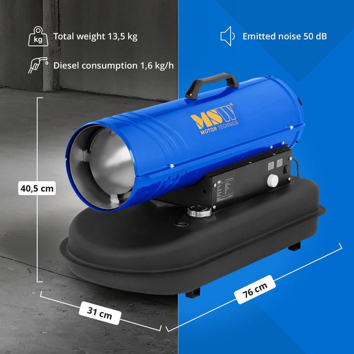 Produktbild MSW Diesel Heizkanone - 20 kW - 19 L ((marketing meta keyword 2)) ((marketing meta keyword 3))