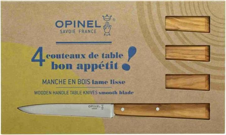 Actual product image Opinel Knife set Bon Appetit (4 Piece, Knife)
