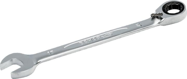Produktbild Bahco 12-mm-Knarren-Ring-Maulschlüssel, verchromt, 172 mm (12 mm)